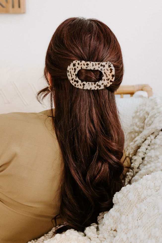 TELETIES Flat Round Hair Clip