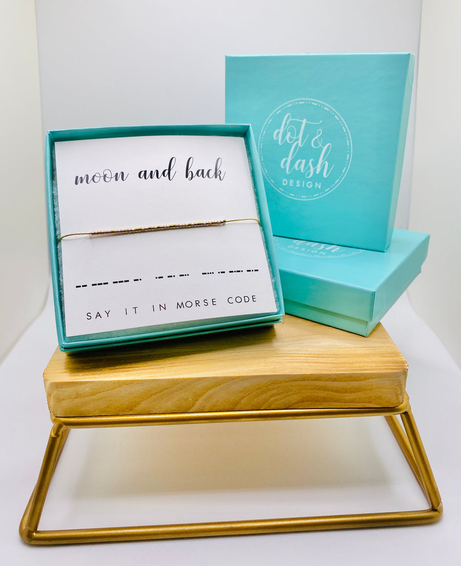 Dot & Dash: Moon & Back Bracelet